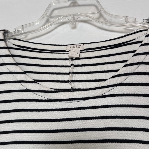 J. Crew Women’s Casual Stripe Dress Long Sleeve Knee Length Cotton Classic XL - Picture 14 of 17